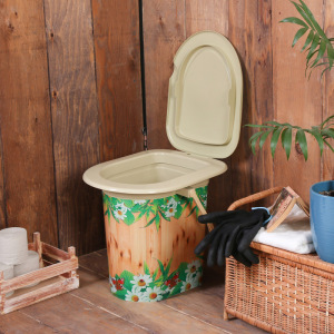 Ведро-туалет, 17 л, съёмный стульчак, бежевое, «Летний день», крышка МИКС Ведро-туалет, 17 л, съёмный стульчак, бежевое, «Летний день», крышка МИКС