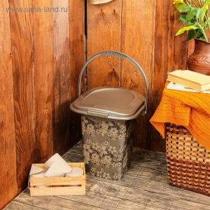 Ведро-туалет, 17 л, съёмный стульчак, «Парма» Ведро-туалет, 17 л, съёмный стульчак, «Парма»