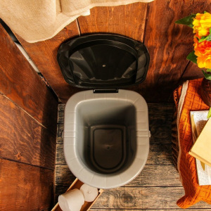 Ведро-туалет, 17 л, серый Ведро-туалет, 17 л, серый