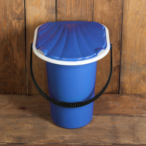 Ведро-туалет, 18 л, съёмный стульчак, синий Ведро-туалет, 18 л, съёмный стульчак, синий