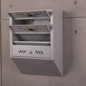 Ящик почтовый, 3 секции, с замком и ключами, ЯПн-3 Ящик почтовый, 3 секции, с замком и ключами, ЯПн-3