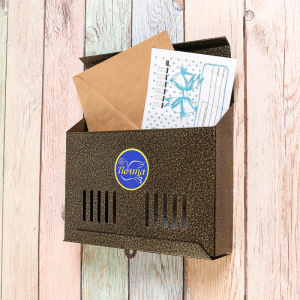 Ящик почтовый без замка (с петлёй), горизонтальный «Мини», бронзовый Ящик почтовый без замка (с петлёй), горизонтальный «Мини», бронзовый