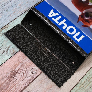 Ящик почтовый без замка (с петлёй), вертикальный, «Фото», МИКС, серебристый Ящик почтовый без замка (с петлёй), вертикальный, «Фото», МИКС, серебристый