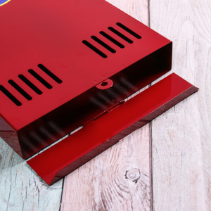 Ящик почтовый без замка (с петлёй), вертикальный, красный Ящик почтовый без замка (с петлёй), вертикальный, красный