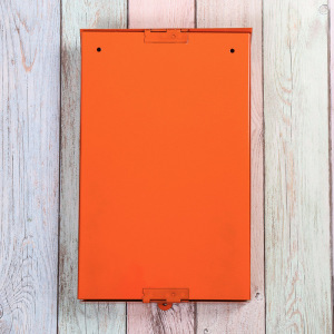 Ящик почтовый без замка (с петлёй), вертикальный, оранжевый Ящик почтовый без замка (с петлёй), вертикальный, оранжевый