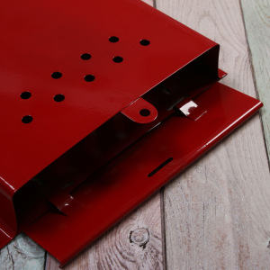 Ящик почтовый без замка (с петлёй), вертикальный, «Почта», бордовый Ящик почтовый без замка (с петлёй), вертикальный, «Почта», бордовый