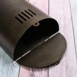 Ящик почтовый без замка (с петлёй), вертикальный, «Полукруглый», бронзовый Ящик почтовый без замка (с петлёй), вертикальный, «Полукруглый», бронзовый