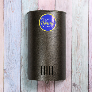 Ящик почтовый без замка (с петлёй), вертикальный, «Полукруглый», бронзовый Ящик почтовый без замка (с петлёй), вертикальный, «Полукруглый», бронзовый