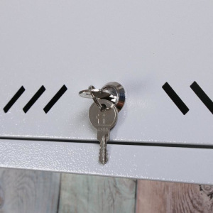 Ящик почтовый «Маил», вертикальный, с замком, серый Ящик почтовый «Маил», вертикальный, с замком, серый