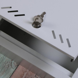 Ящик почтовый «Маил», вертикальный, с замком, серый Ящик почтовый «Маил», вертикальный, с замком, серый