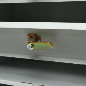 Ящик почтовый, многосекционный, 10 секций, с задней стенкой, тёмно-серый Ящик почтовый, многосекционный, 10 секций, с задней стенкой, тёмно-серый