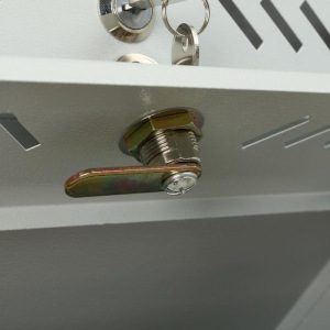 Ящик почтовый многосекционный, 4 секций, с задней стенкой, серый Ящик почтовый многосекционный, 4 секций, с задней стенкой, серый