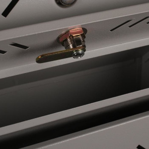 Ящик почтовый многосекционный, 5 секций, с задней стенкой, серый Ящик почтовый многосекционный, 5 секций, с задней стенкой, серый