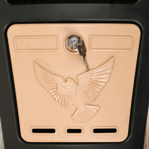 Ящик почтовый, пластиковый, «Элит», с замком, чёрный Ящик почтовый, пластиковый, «Элит», с замком, чёрный