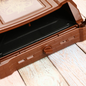 Ящик почтовый, пластиковый, «Премиум», с щеколдой, с накладкой, коричневый Ящик почтовый, пластиковый, «Премиум», с щеколдой, с накладкой, коричневый