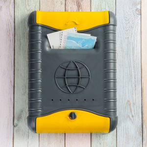 Ящик почтовый, пластиковый, «Стандарт», с щеколдой, с накладкой, серый Ящик почтовый, пластиковый, «Стандарт», с щеколдой, с накладкой, серый