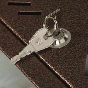 Ящик почтовый с замком, горизонтальный «Маил», бронзовый Ящик почтовый с замком, горизонтальный «Маил», бронзовый