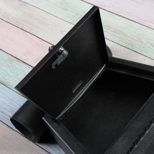 Ящик почтовый с замком, вертикальный, «Варшава», чёрный муар Ящик почтовый с замком, вертикальный, «Варшава», чёрный муар