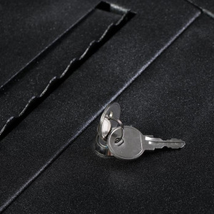 Ящик почтовый с замком, вертикальный, «Варшава», чёрный муар Ящик почтовый с замком, вертикальный, «Варшава», чёрный муар