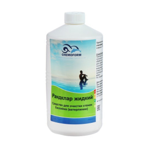Жидкое средство для чистки стенок бассейна и ватерлинии Рандклар жидкий, 1 л Жидкое средство для чистки стенок бассейна и ватерлинии Рандклар жидкий, 1 л