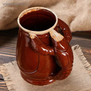 Бокал "Евро Рак", коричневый, 1 л, микс Бокал "Евро Рак", коричневый, 1 л, микс