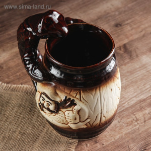 Бокал "Капитан рак", 1 л, микс Бокал "Капитан рак", 1 л, микс