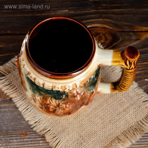 Бокал "Медведь", цветной, 1 л Бокал "Медведь", цветной, 1 л