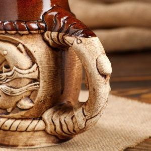 Бокал "Море", под шамот, 0.7 л, микс Бокал "Море", под шамот, 0.7 л, микс