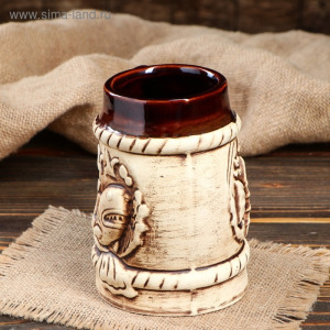 Бокал "Море", под шамот, 0.7 л, микс Бокал "Море", под шамот, 0.7 л, микс