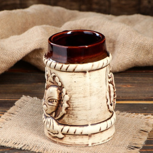 Бокал "Море", под шамот, 0.7 л, микс Бокал "Море", под шамот, 0.7 л, микс