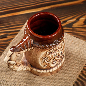 Бокал "Море", под шамот, 0.7 л, микс Бокал "Море", под шамот, 0.7 л, микс