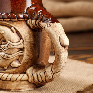 Бокал "Море", под шамот, 0.7 л, микс Бокал "Море", под шамот, 0.7 л, микс