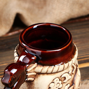 Бокал "Море", под шамот, 0.7 л, микс Бокал "Море", под шамот, 0.7 л, микс