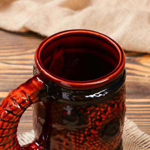 Бокал "Верёвка", 1 л, микс Бокал "Верёвка", 1 л, микс