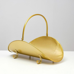 Дровница 49*30см, цвет золото Дровница 49*30см, цвет золото