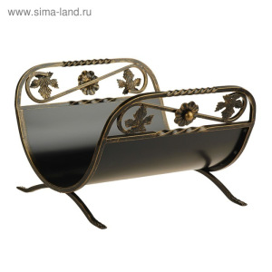 Дровница кованая, цвет бронза Дровница кованая, цвет бронза