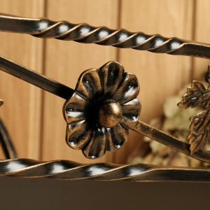 Дровница кованая, цвет бронза Дровница кованая, цвет бронза