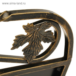 Дровница кованая, цвет бронза Дровница кованая, цвет бронза