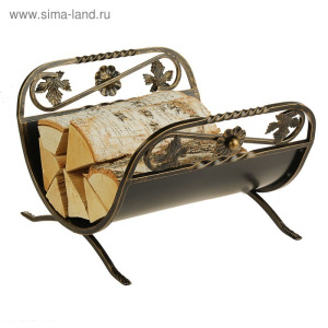 Дровница кованая, цвет бронза Дровница кованая, цвет бронза