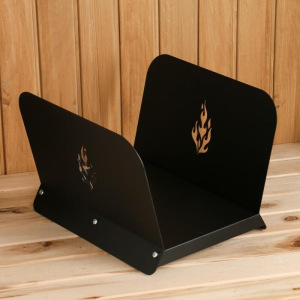 Дровница с поддоном, черная 36,6 х 40 х 27,7 см Дровница с поддоном, черная 36,6 х 40 х 27,7 см