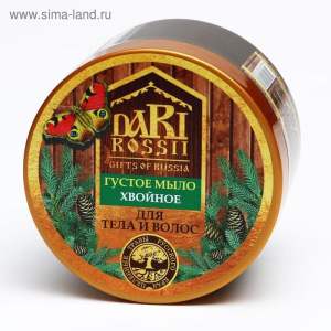 Густое мыло Dari Rossii "Хвойное" для тела и волос, 450 мл Густое мыло Dari Rossii "Хвойное" для тела и волос, 450 мл