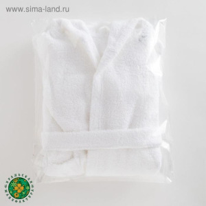 Халат махровый детский Экономь и Я р. 28, цв.белый, 100%хл с AIRO, 320 г/м2 Халат махровый детский Экономь и Я р. 28, цв.белый, 100%хл с AIRO, 320 г/м2