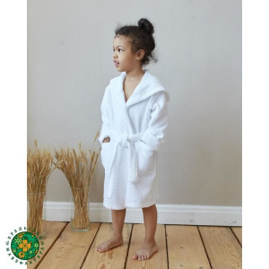 Халат махровый детский Экономь и Я р. 28, цв.белый, 100%хл с AIRO, 320 г/м2 Халат махровый детский Экономь и Я р. 28, цв.белый, 100%хл с AIRO, 320 г/м2
