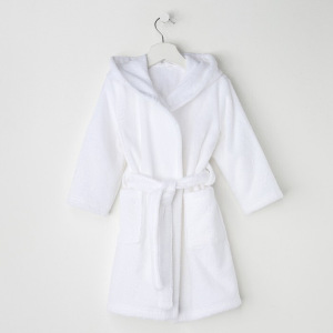 Халат махровый детский Экономь и Я р. 28, цв.белый, 100%хл с AIRO, 320 г/м2 Халат махровый детский Экономь и Я р. 28, цв.белый, 100%хл с AIRO, 320 г/м2