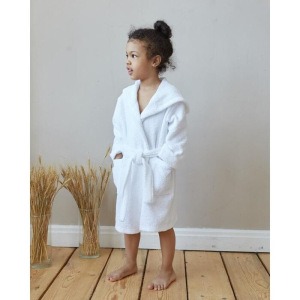 Халат махровый детский Экономь и Я р. 28, цв.белый, 100%хл с AIRO, 320 г/м2 Халат махровый детский Экономь и Я р. 28, цв.белый, 100%хл с AIRO, 320 г/м2