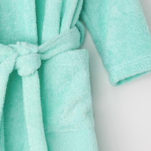 Халат махровый детский Экономь и Я р. 28, цв.нежно-бирюз, 100%хл с AIRO, 320 г/м2 Халат махровый детский Экономь и Я р. 28, цв.нежно-бирюз, 100%хл с AIRO, 320 г/м2