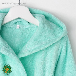 Халат махровый детский Экономь и Я р. 28, цв.нежно-бирюз, 100%хл с AIRO, 320 г/м2 Халат махровый детский Экономь и Я р. 28, цв.нежно-бирюз, 100%хл с AIRO, 320 г/м2