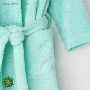 Халат махровый детский Экономь и Я р. 28, цв.нежно-бирюз, 100%хл с AIRO, 320 г/м2 Халат махровый детский Экономь и Я р. 28, цв.нежно-бирюз, 100%хл с AIRO, 320 г/м2