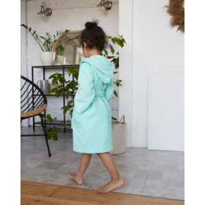Халат махровый детский Экономь и Я р. 28, цв.нежно-бирюз, 100%хл с AIRO, 320 г/м2 Халат махровый детский Экономь и Я р. 28, цв.нежно-бирюз, 100%хл с AIRO, 320 г/м2