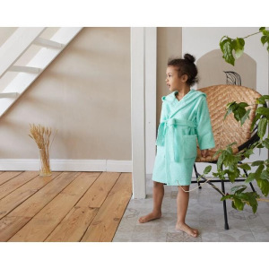 Халат махровый детский Экономь и Я р. 28, цв.нежно-бирюз, 100%хл с AIRO, 320 г/м2 Халат махровый детский Экономь и Я р. 28, цв.нежно-бирюз, 100%хл с AIRO, 320 г/м2